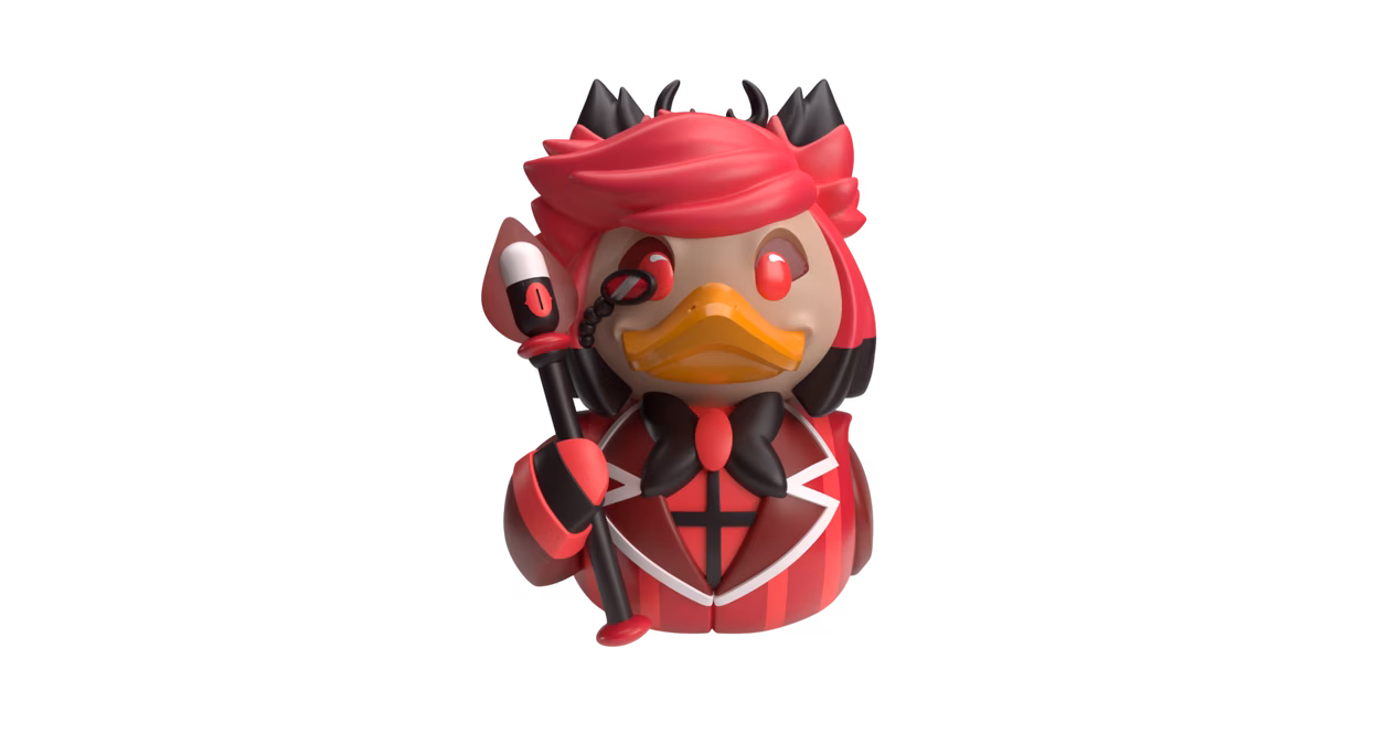 GameStop Tubbz Hazbin Hotel 1st Edition Alastor 3.54-in Collectible Duck