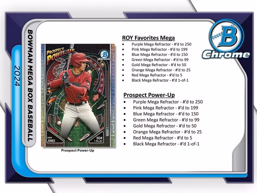 GameStop Topps 2024 Bowman MLB Baseball Trading Cards Mega Box