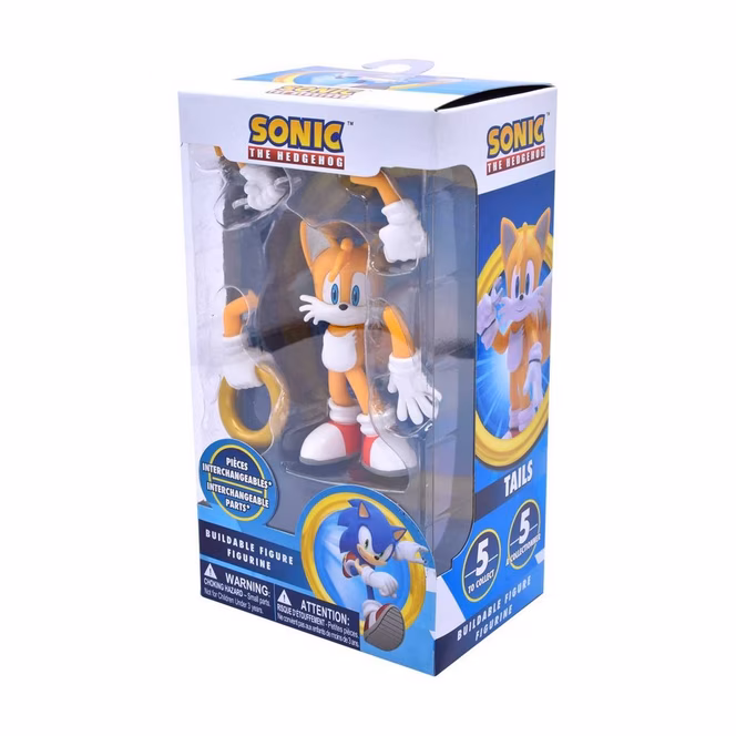 GameStop Just Toys Sonic the Hedgehog Tails Buildable 4-in Action Figure