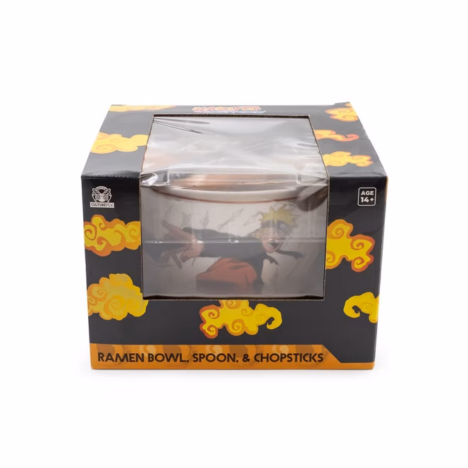 GameStop CultureFly Naruto Shippuden Ramen Bundle with 20 oz Bowl, Spoon, and Chopsticks
