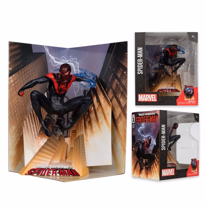 GameStop McFarlane Toys Marvel Collection Spider-Man Miles Morales (Miles Morales: Spider-Man Issue 1) 1:10th Scale Statue