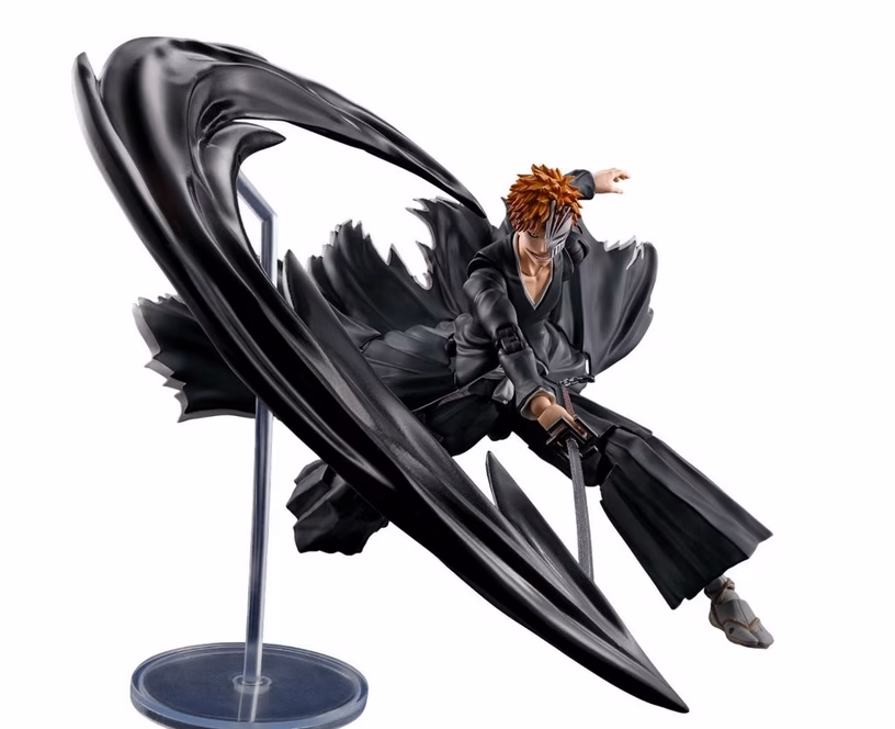 GameStop Tamashii Nations S.H.Figuarts Bleach Ichigo Kurosaki (Tenchain Zangetsu) Getsugatensho 7.1-in Action Figure