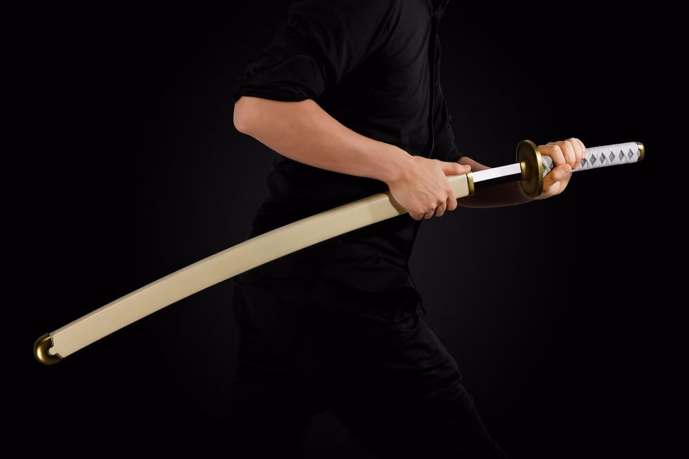 GameStop Tamashii Nations One Piece Roronoa Zoro Three Sword Style set (Wado Ichimonji, Sandai Kitetsu, Enma) Proplica