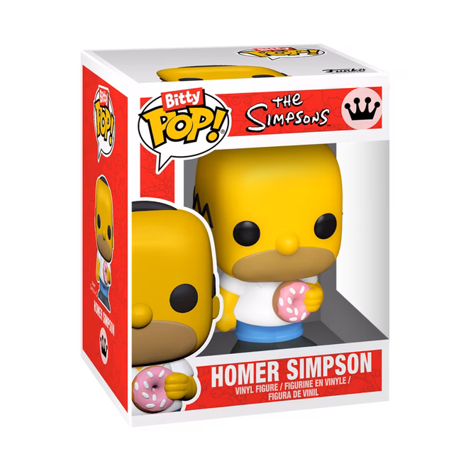 GameStop Funko Bitty POP! The Simpsons Vinyl Figure Set 4-Pack (Maggie Simpson, Homer Simpson,  Barney Gumble, and Mystery Pop!)