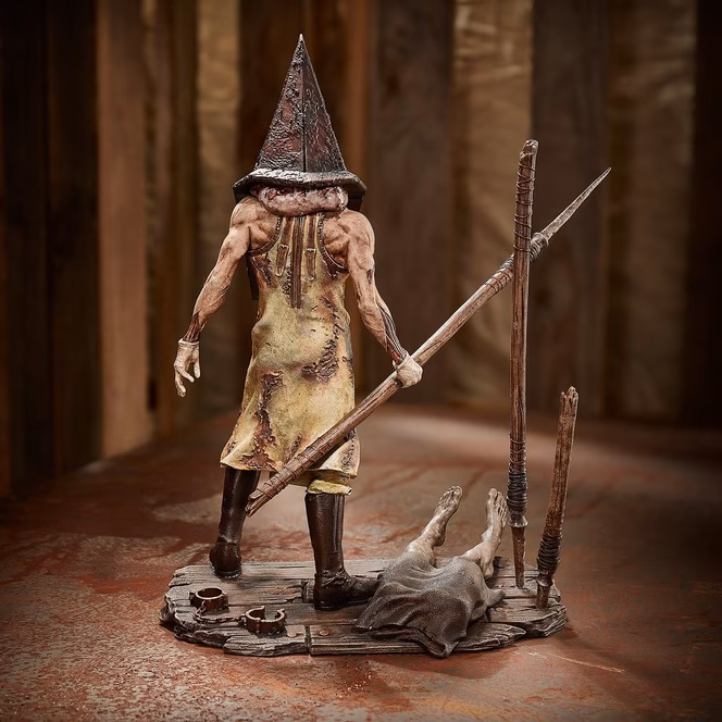 GameStop Numskull Silent Hill 2 Pyramid Head (Red Pyramid Thing) 11.6-in Statue