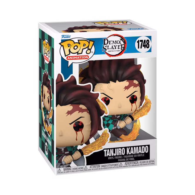 GameStop Funko POP! Animation: Demon Slayer: Kimetsu no Yaiba Tanjiro(Sun Breathing) 4.55-in Vinyl Figure