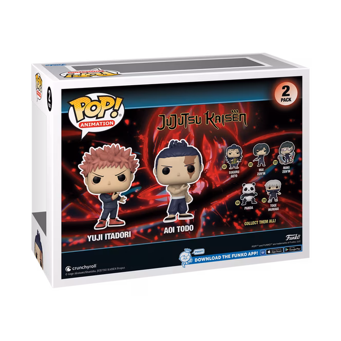 GameStop Funko POP! Animation: Jujutsu Kaisen Yuji Itadori and Aoi Todo 4.5-in Vinyl Figure Set 2-Pack