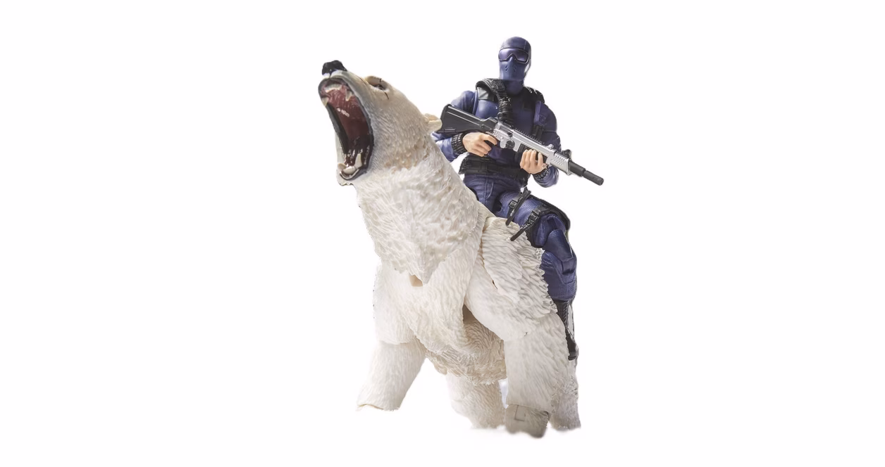 GameStop Hasbro G.I. Joe Classified Series Retro Snake Eyes and Polar Bear 6-in Action Figure Set