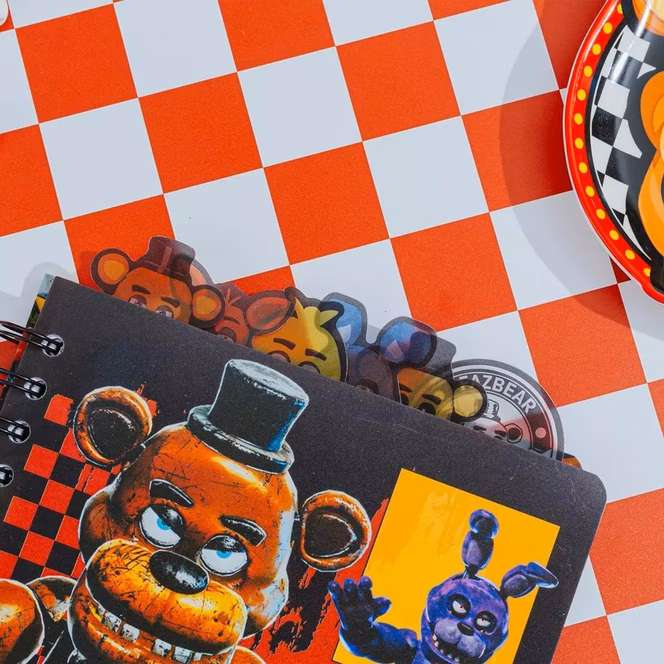 GameStop Five Nights At Freddy's Special Delivery Let's Party Grid Tabbed Spiral Journal