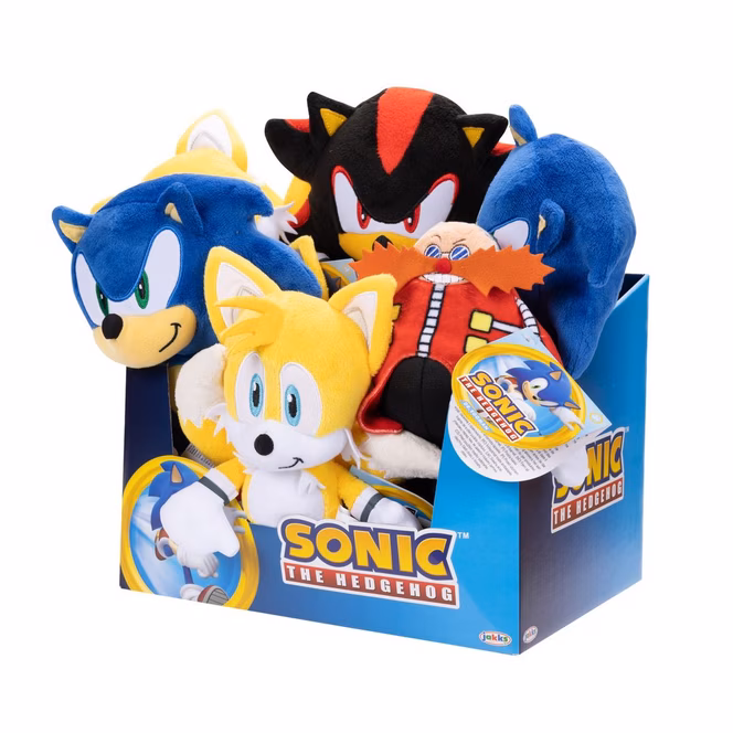 GameStop Jakks Pacific Sonic the Hedgehog Basic 9-in Plush Wave 10 (Styles May Vary)