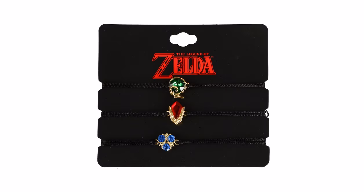 GameStop The Legend Of Zelda Spiritual Stones Cord Bracelet 3-Pack Set