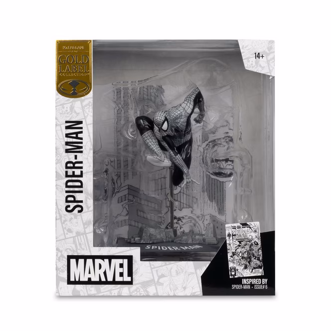 GameStop McFarlane Toys Gold Label Collection Marvel Spider-Man (Issue 6) 1:10th Statue GameStop Exclusive