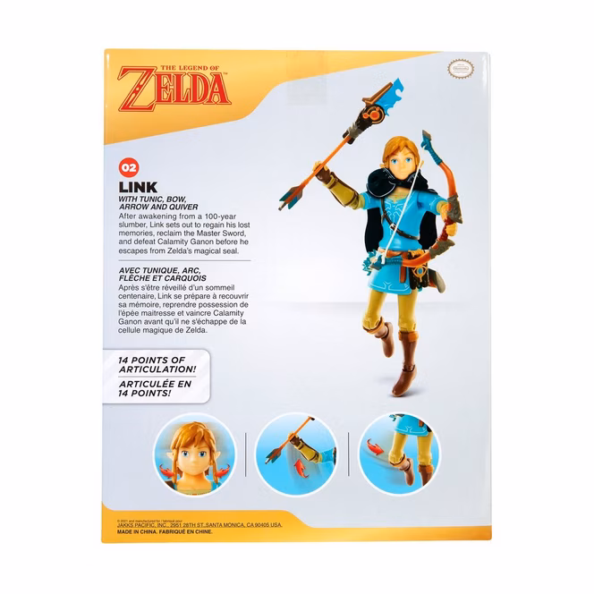 GameStop Jakks Pacific Legend of Zelda: Breath of the Wild Link Collector Action Figure GameStop Exclusive