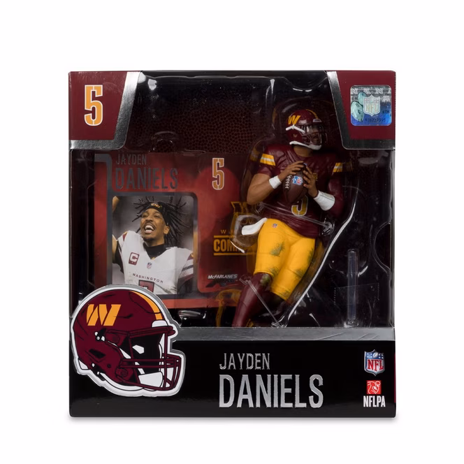 GameStop McFarlane Toys SportsPicks NFL Series Washington Commanders Jayden Daniels 7-in Figure