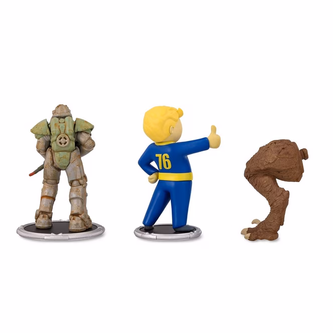 GameStop Fallout T-51 and Vault Boy (Classic) (Build-A-Figure - Deathclaw) 3-in Action Figure Set