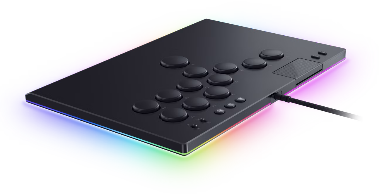 GameStop Razer Kitsune All-Button Optical Arcade Controller Black Edition for PlayStation 5 and PC