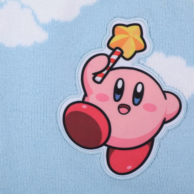 GameStop Kirby Jacquard Cloud Peek-a-Boo Knit Hat