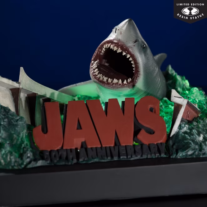 GameStop McFarlane Toys Jaws 50th Anniversary Resin 1:48 Scale Statue