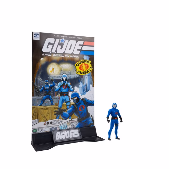 GameStop McFarlane Toys G.I. Joe Cobra Commander and The Crimson Guard 3-in Figure Set with 2 Comics