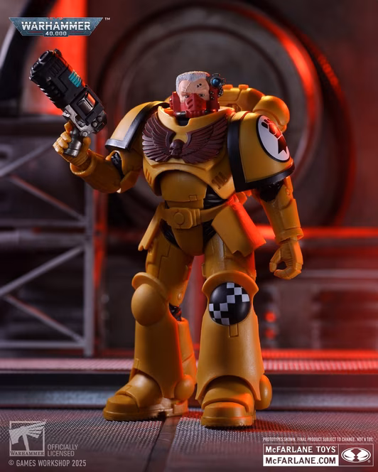 GameStop McFarlane Toys Gold Label Warhammer 40,000 Intercessor Sergeant (Imperial Fists) 7-in Action Figure
