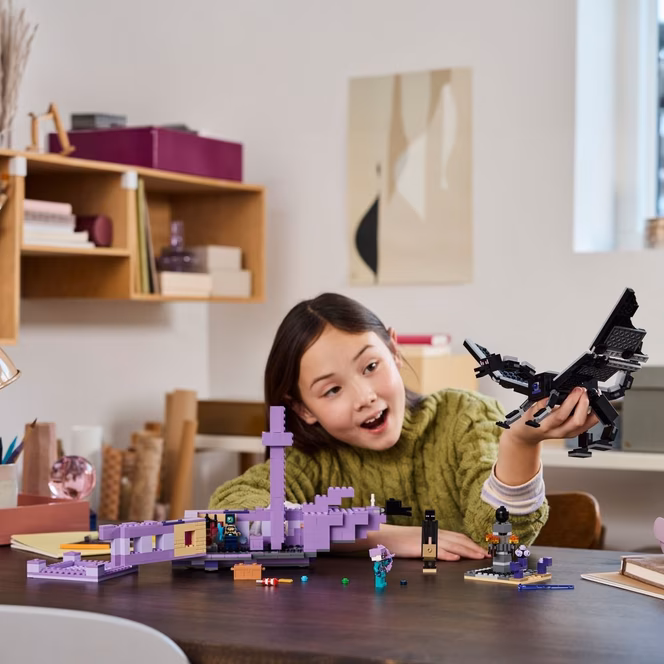 GameStop LEGO Minecraft The Ender Dragon and End Ship Building Set 21264
