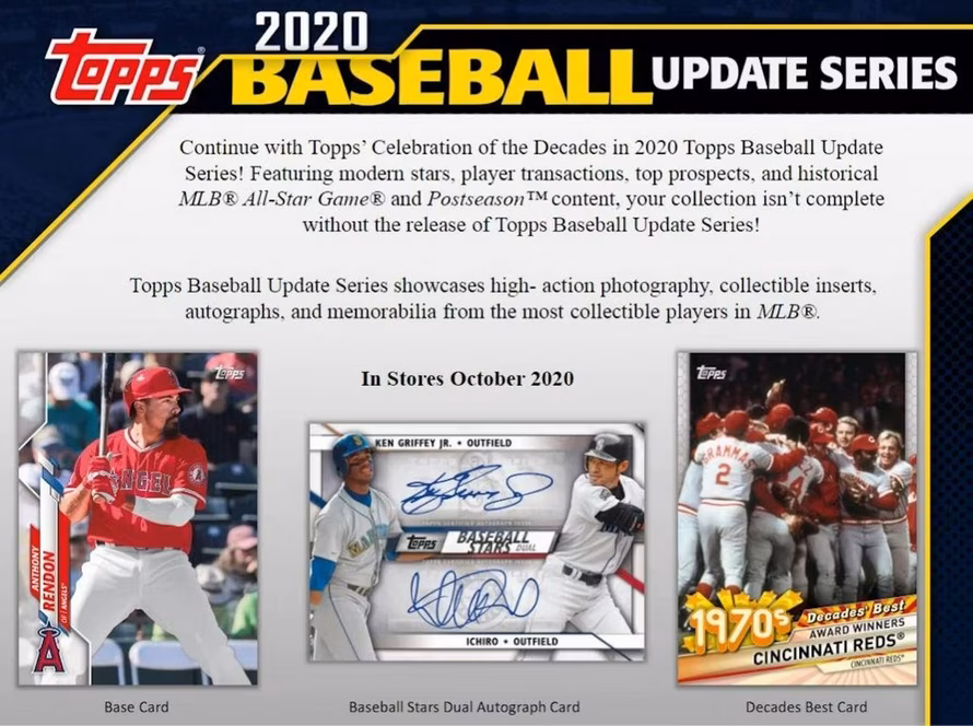 GameStop 2020 Topps Update Baseball Fat Pack