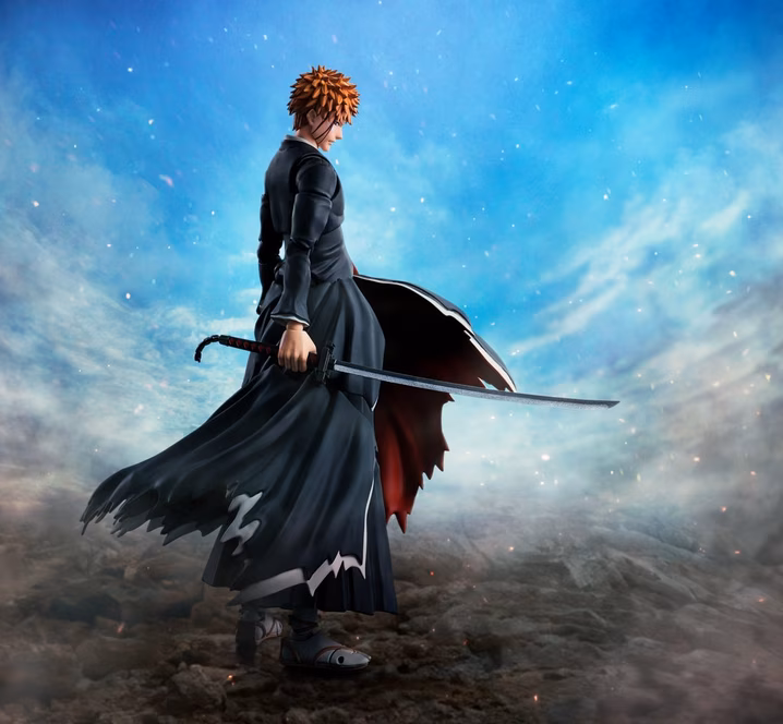 GameStop Tamashii Nations S.H.Figuarts Bleach Ichigo Kurosaki (Tenchain Zangetsu) Getsugatensho 7.1-in Action Figure