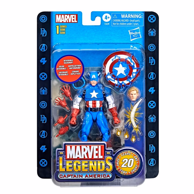 GameStop Hasbro Marvel Legends Series 20th Anniversary Series 1 Captain America 6-in Action Figure