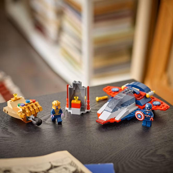 GameStop LEGO Marvel Captain America vs Thanos Kids Toy 76319