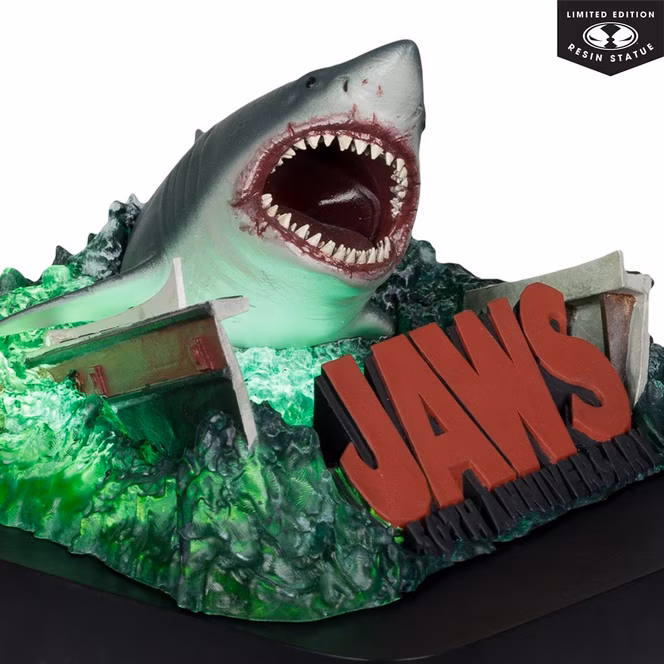 GameStop McFarlane Toys Jaws 50th Anniversary Resin 1:48 Scale Statue
