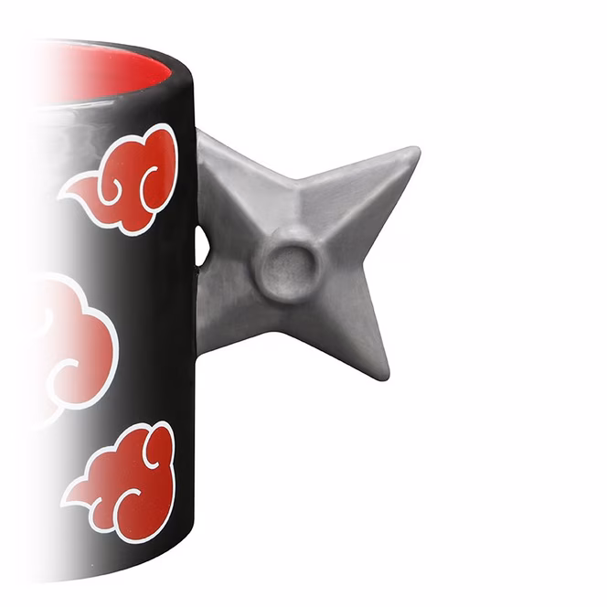GameStop Naruto Shippuden Shuriken Akatsuki 16oz 3D Mug