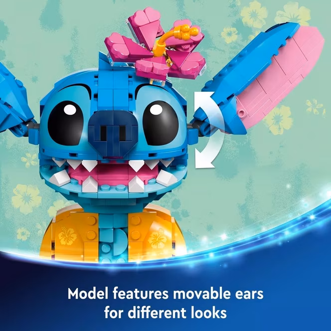 GameStop LEGO Lilo and Stitch Classic Stitch Buildable Toy Playset 43249
