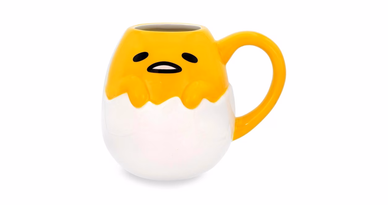GameStop Sanrio Gudetama 20 Ounce Sculpted Ceramic Mug