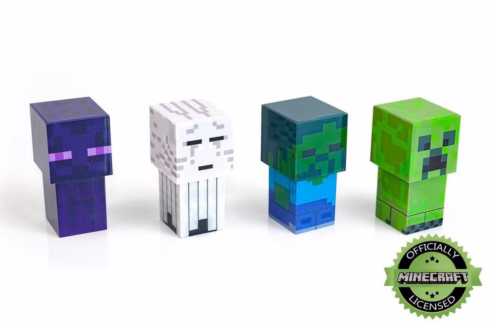 GameStop Minecraft Mini Mob 4-Piece Figure Mood Light Set