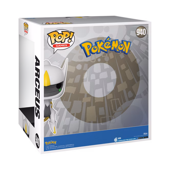 GameStop Funko POP! Jumbo: Pokemon Arceus 10-in Vinyl Figure 2024 San Diego Comic Con Exclusive