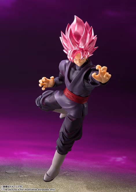 GameStop Bandai Dragon Ball Super Tamashii Nations S.H. Figuarts Goku Black Super Saiyan Rose (Reissue) 7-in Figure