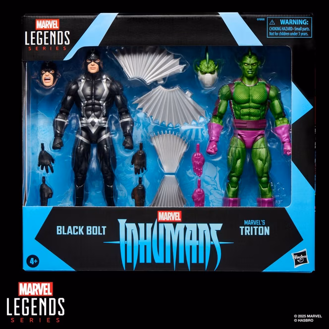 GameStop Hasbro Marvel Legends Series Inhumans Black Bolt and Triton 6-in Action Figure Set 2-Pack