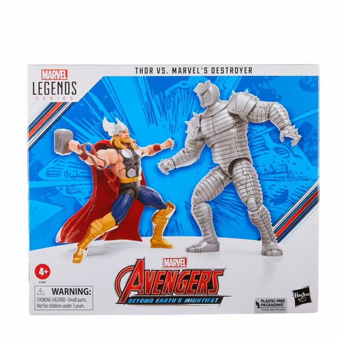 GameStop Hasbro Marvel Legends Series Marvel Avengers Beyond Earth's Mightiest Thor vs. Marvel's Destroyer 6-in Action Figure Set 2-Pack
