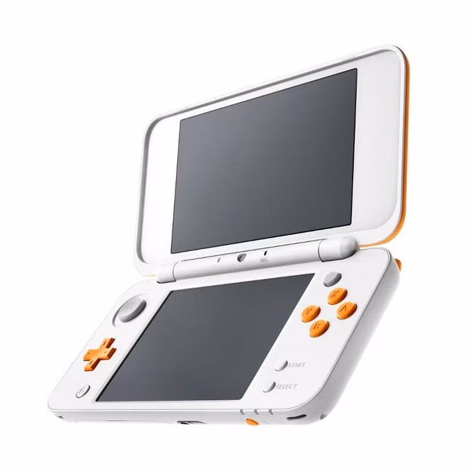 GameStop New Nintendo 2DS XL White and Orange