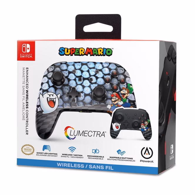 GameStop PowerA Enhanced Wireless Controller for Nintendo Switch with Lumectra -  Peek-A-Boo
