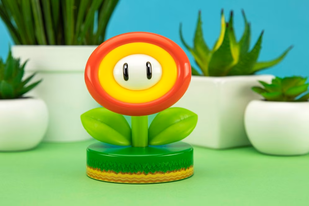 GameStop Super Mario Fire Flower Icon Light