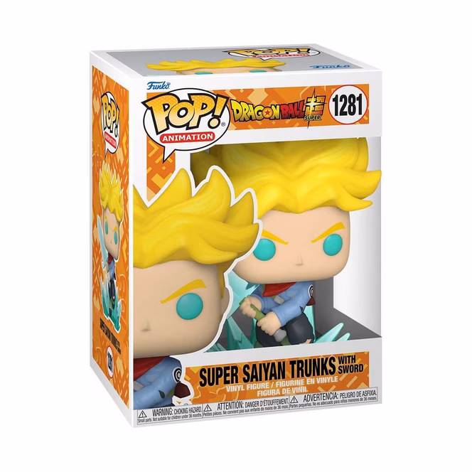 GameStop Funko POP! Animation: Dragon Ball Super - Super Saiyan Trunks with Sword 5.15-in Vinyl Figure
