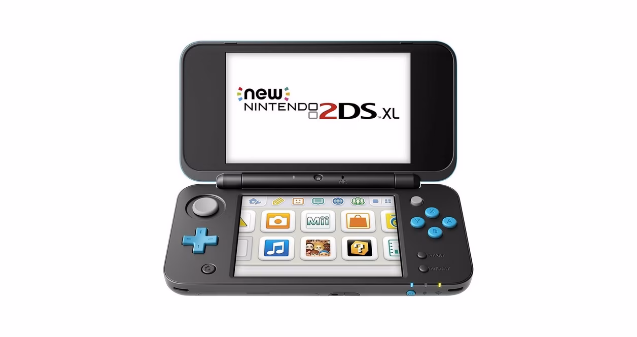 GameStop Nintendo 2DS XL Handheld Console - Black and Turquoise