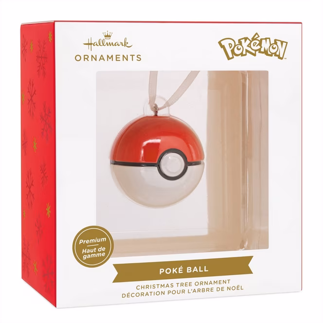 GameStop Hallmark Pokemon Poke Ball Metal Christmas Ornament