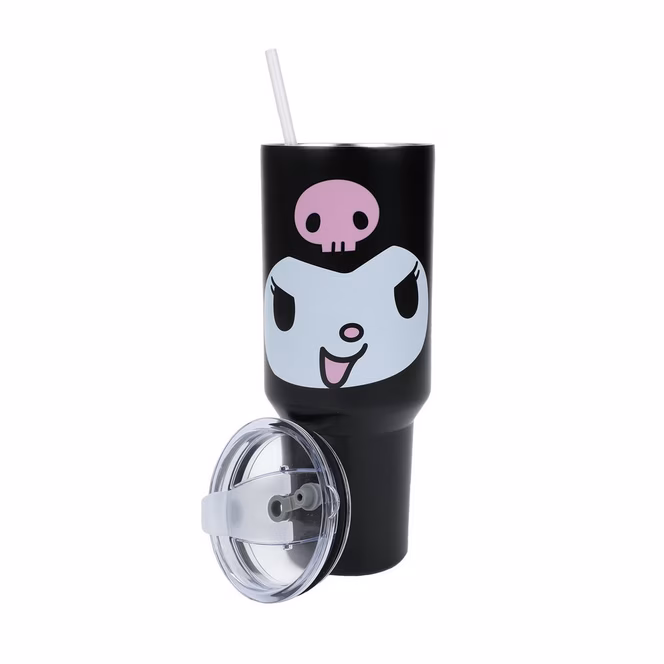GameStop Kuromi Big Face 40 oz Stainless Steel Tumbler
