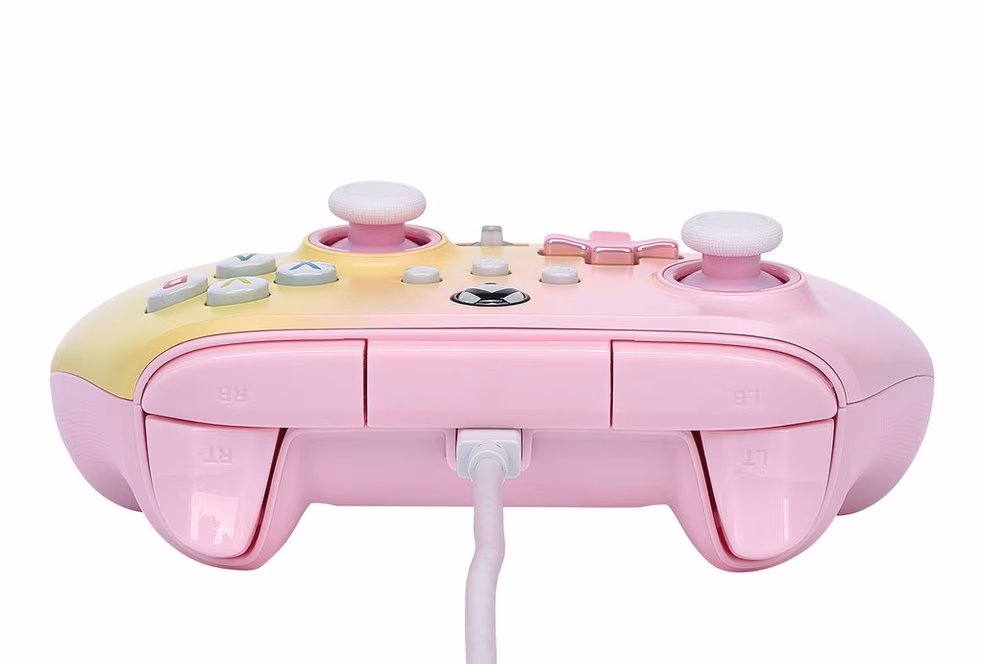 GameStop PowerA Pink Lemonade Enhanced Wired Controller for Xbox Series X and S