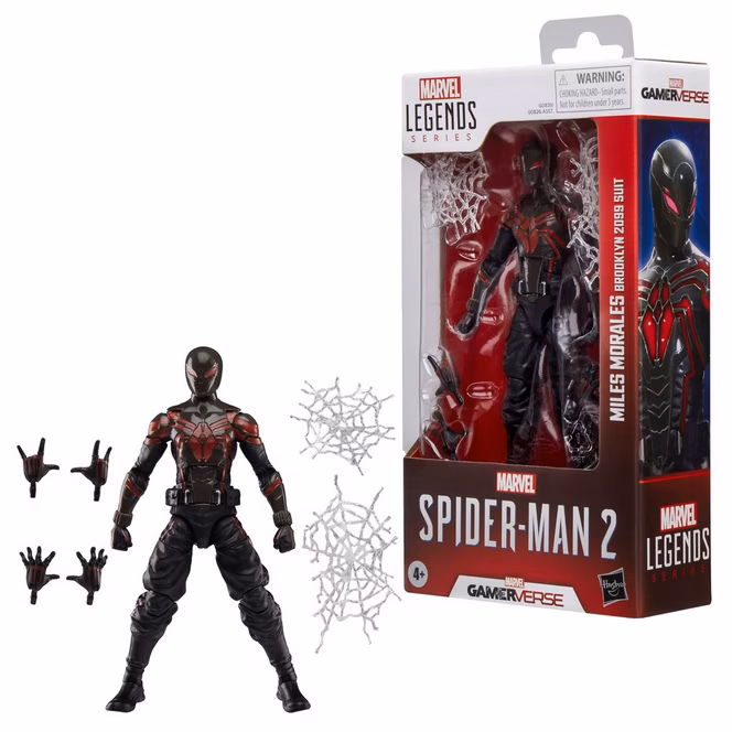 GameStop Hasbro Marvel Legends Series Gamerverse Spider-Man 2 Miles Morales (Brooklyn 2099 Suit) 6-in Action Figure
