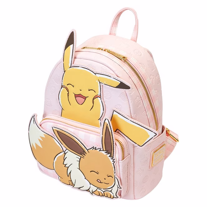 GameStop Loungefly Pokemon Pikachu and Eevee Mini Backpack