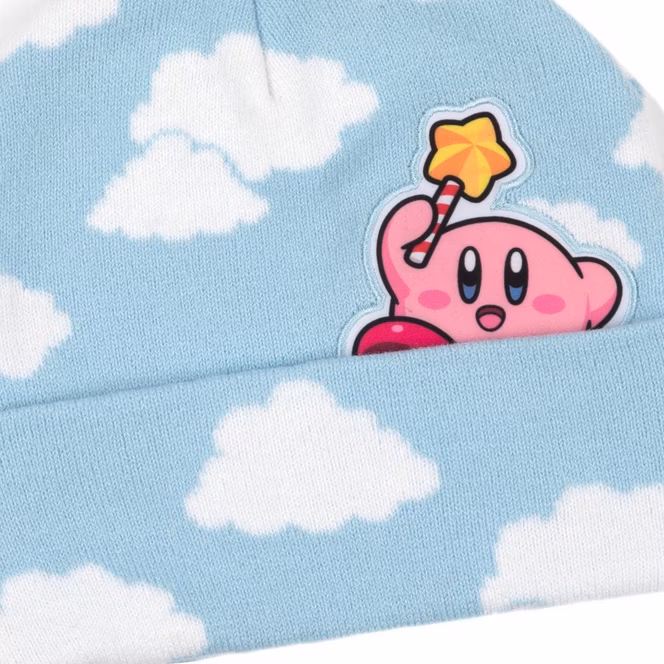 GameStop Kirby Jacquard Cloud Peek-a-Boo Knit Hat