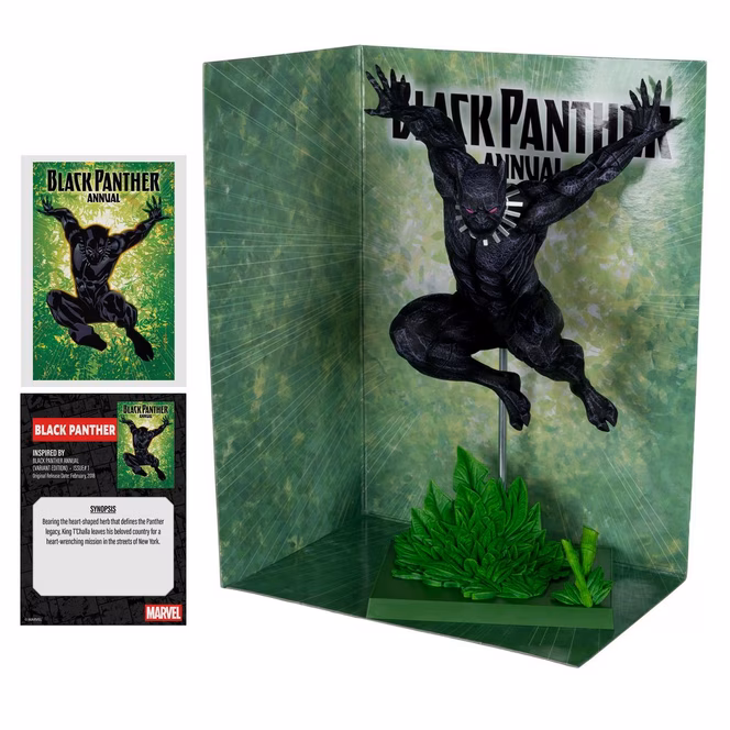 GameStop McFarlane Toys Collection Marvel Comic Black Panther - Black Panther (Issue 1) 1:6th Scale Statue